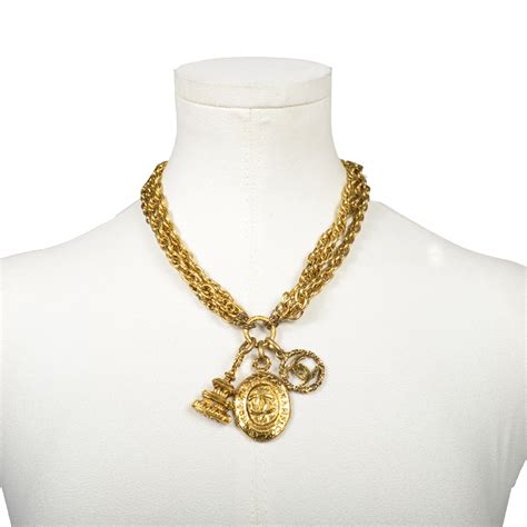 chanel kette gold|chanel necklace price list.